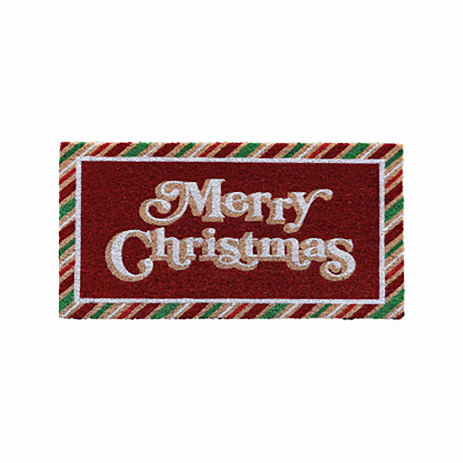 North Pole Trading Co. Merry Christmas 18"X30" Indoor Outdoor Rectangular Doormat