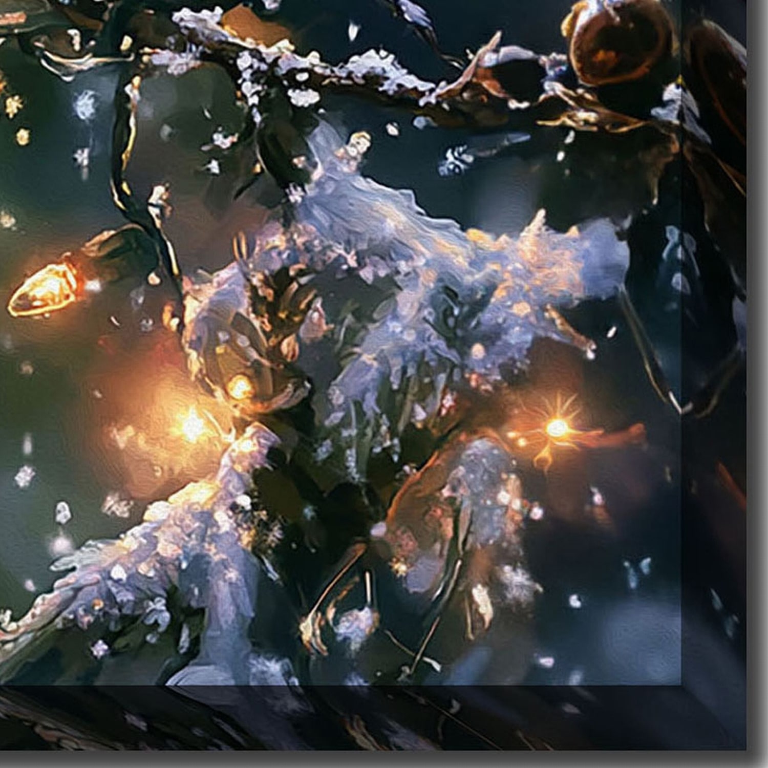Streamline Art Kiss Me Under The Mistletoe Light-Up Canvas Art