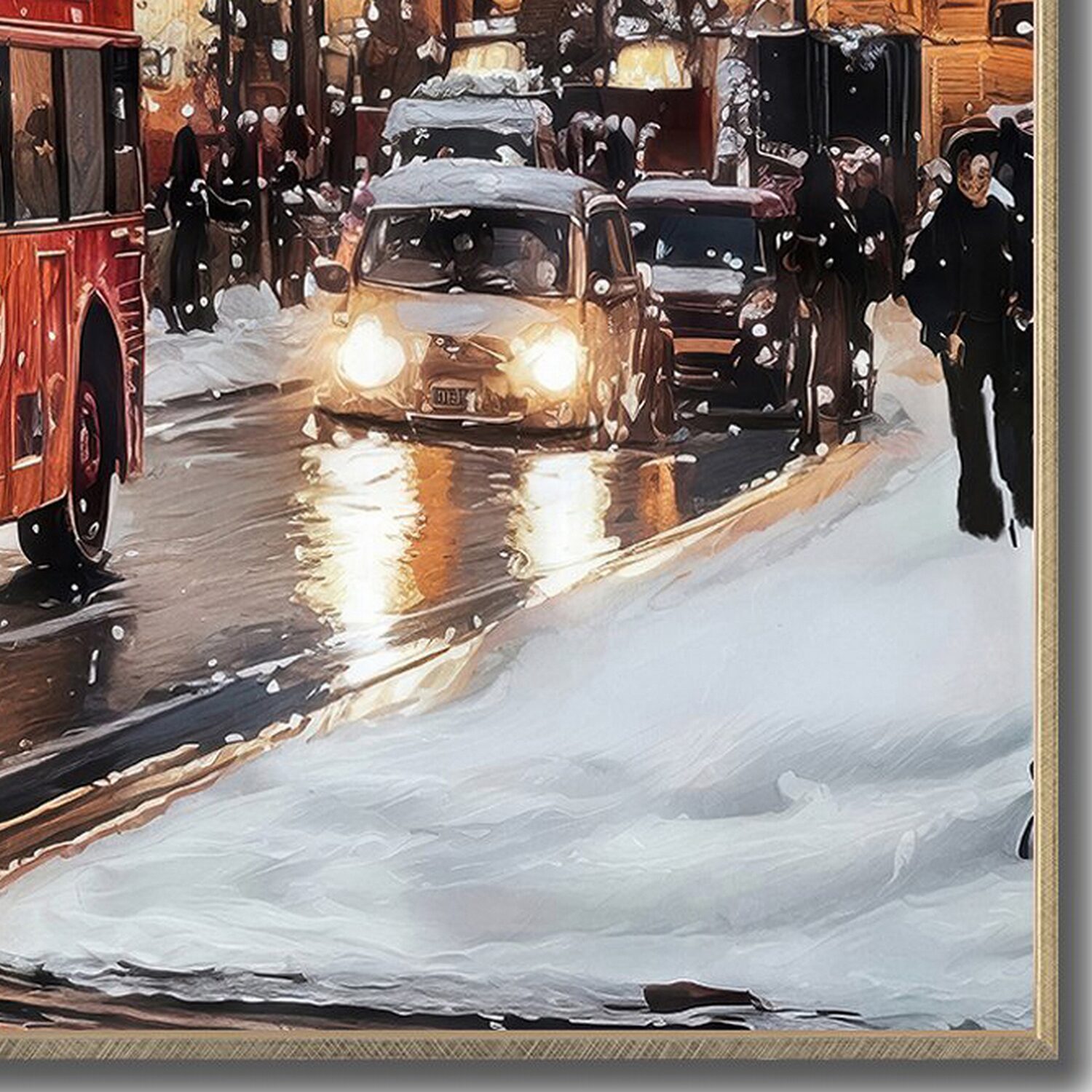 Streamline Art London Lights Embellished Canvas Art