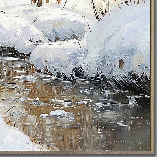 Streamline Art Reindeer Trio Embellished Canvas Art