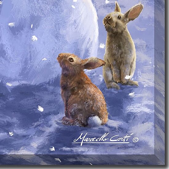 Streamline Art Christmas Cuties Embellished Canvas Art