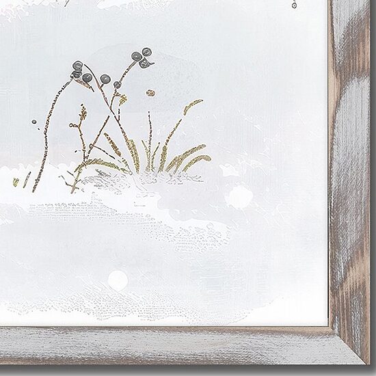 Streamline Art Winter Fawn Embellished Canvas Art