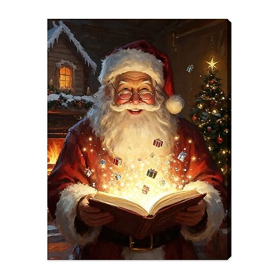Streamline Art The Book Of Holiday Magic Light-Up Canvas Art
