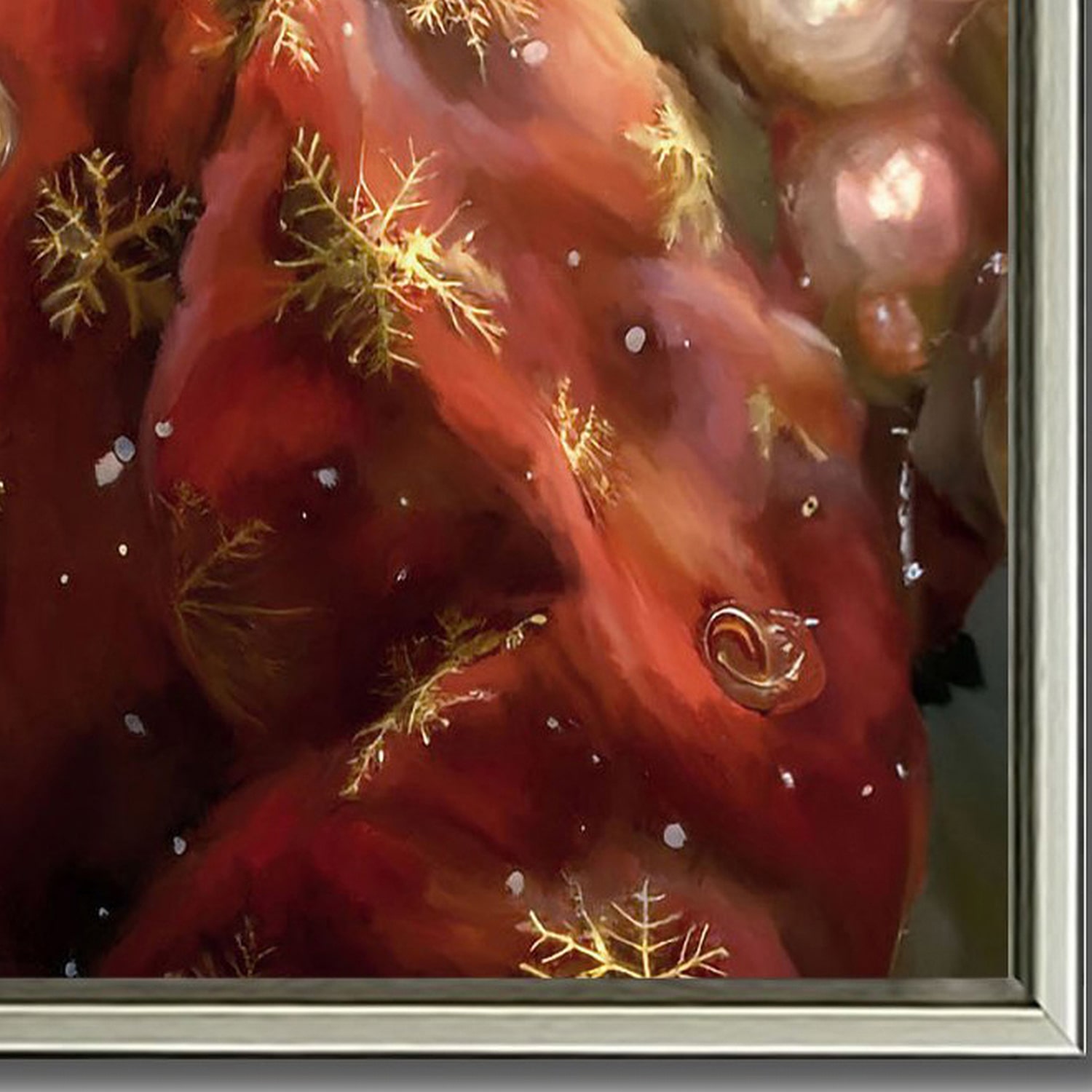 Streamline Art Santa'S Glow Embellished Canvas Art