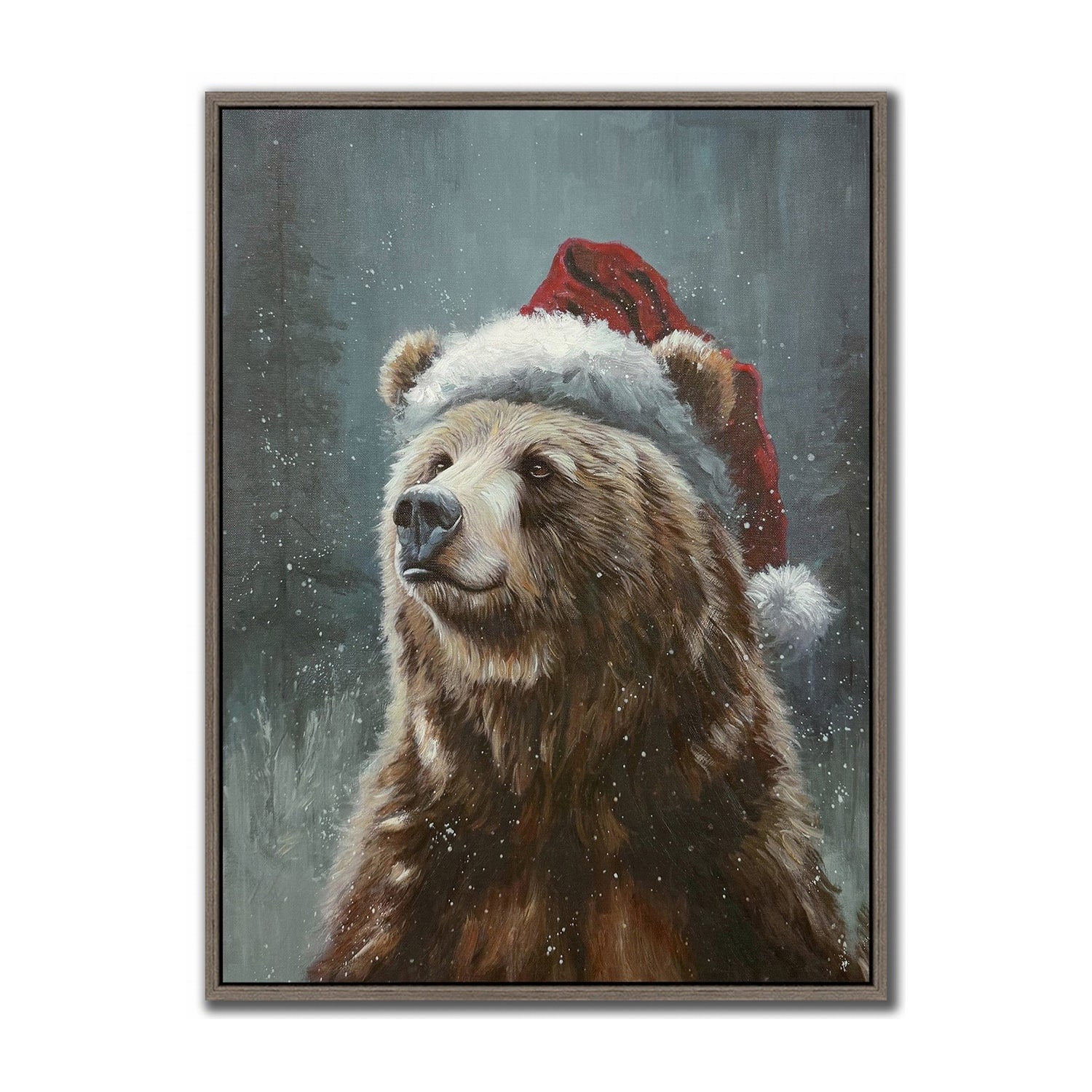 Streamline Art Santa Claws Is Coming To Town Embellished Canvas Art
