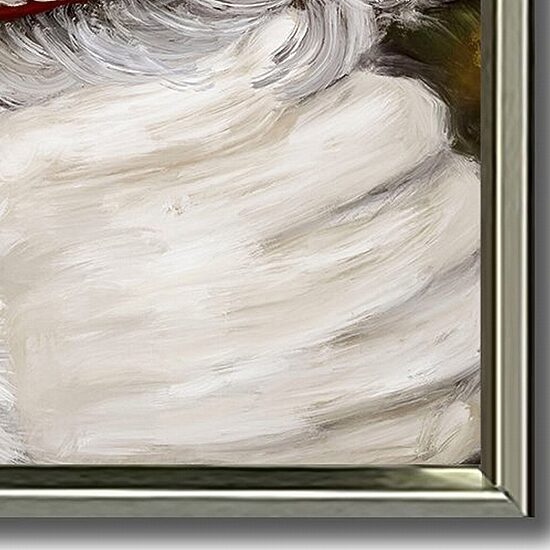 Streamline Art Christmas Cuddles Embellished Canvas Art