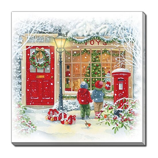 Streamline Art Christmas Dreams Embellished Canvas Art