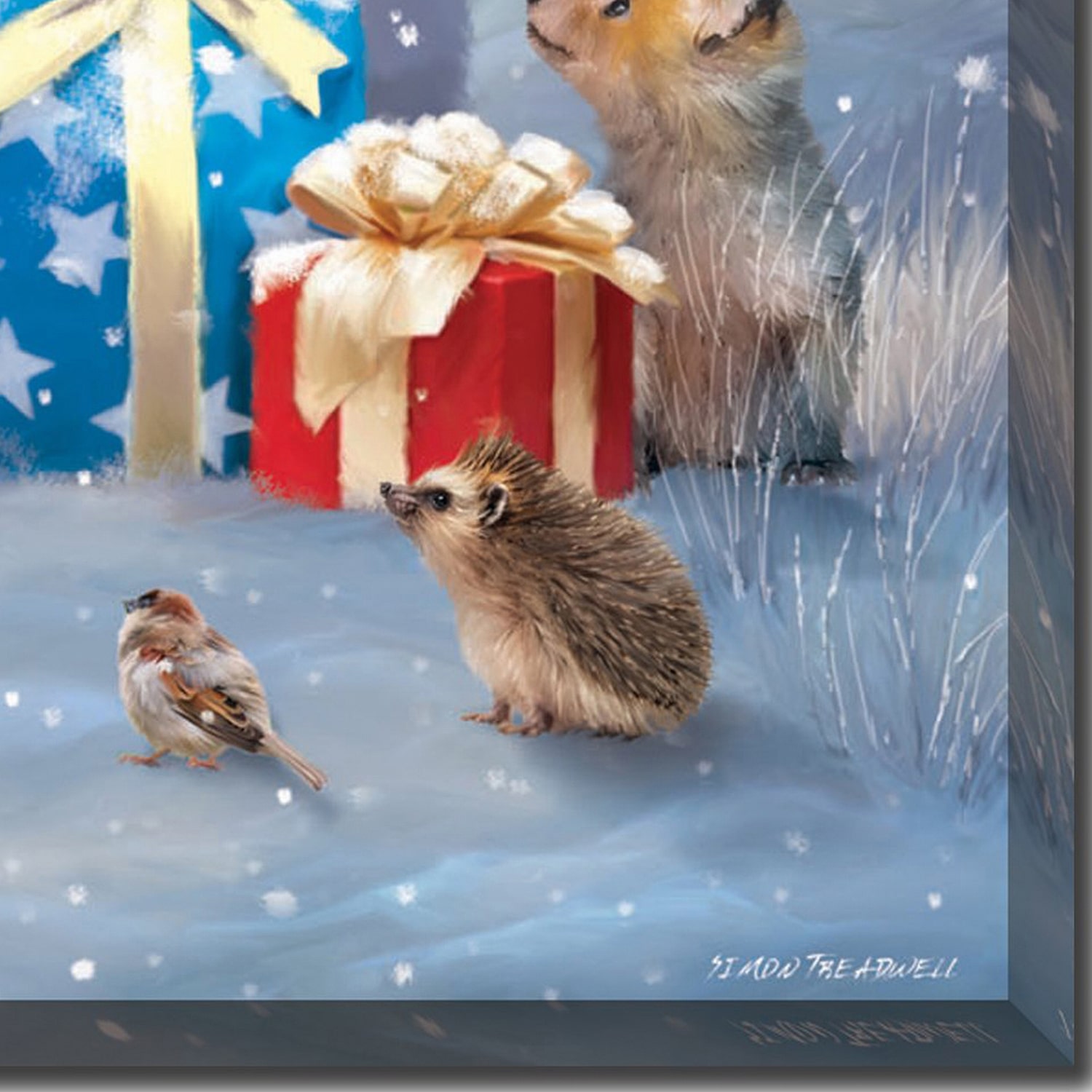 Streamline Art Frosty’S Forest Friends Embellished Canvas Art