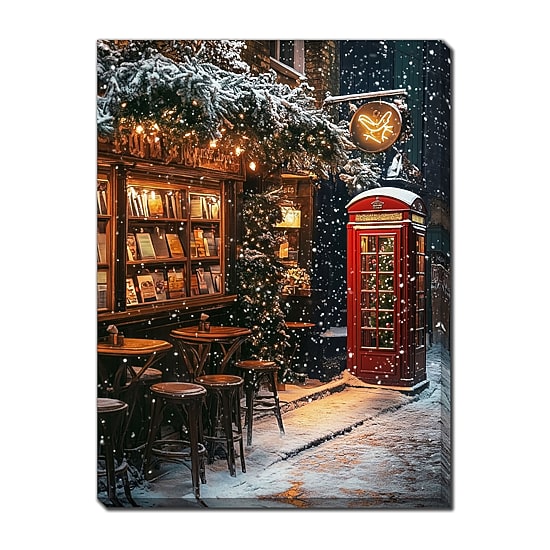 Streamline Art London Snow Light-Up Canvas Art