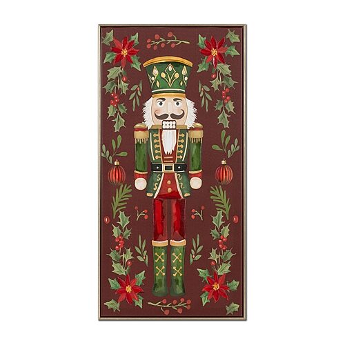 Streamline Art Toy Soldier Embellished Canvas Art In Red