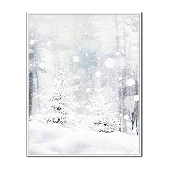 Streamline Art Whispers Of Winter Embellished Canvas Art