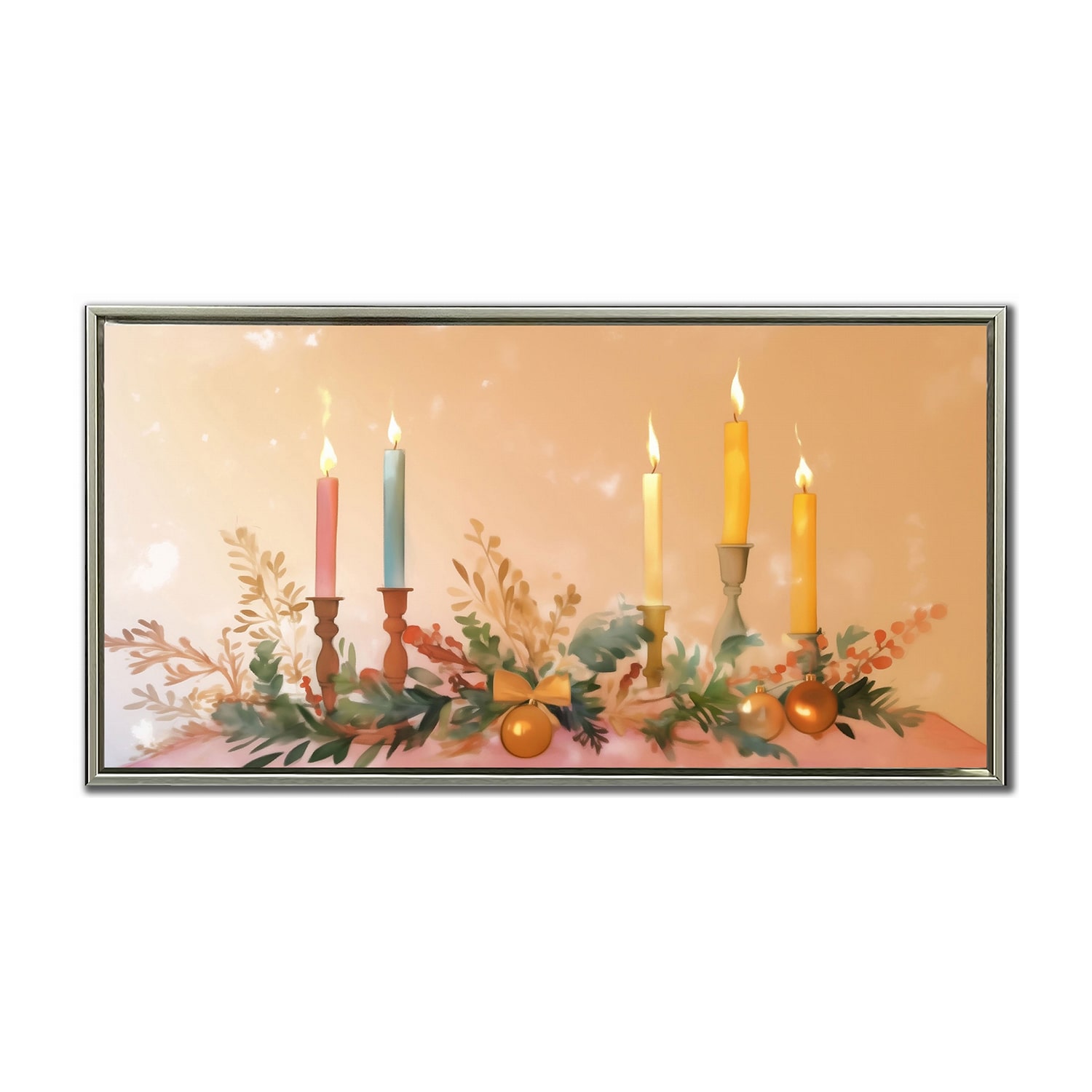 Streamline Art Laced In Light Embellished Canvas Art