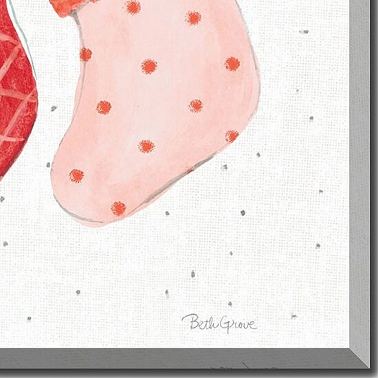 Streamline Art Holiday Bows Embellished Canvas Art