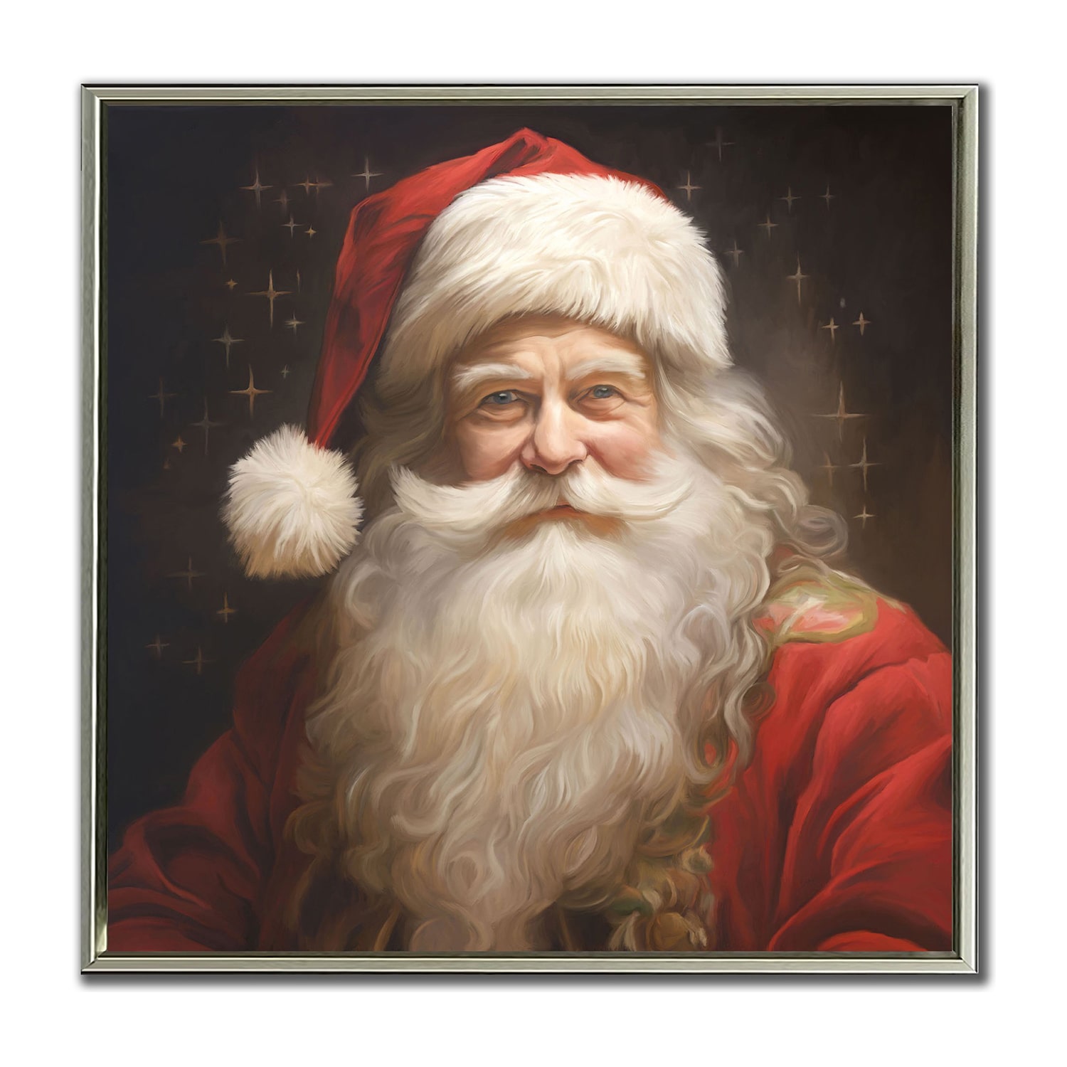 Streamline Art Santa My Friend Embellished Canvas Art