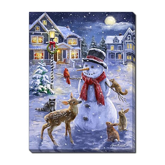 Streamline Art Christmas Cuties Embellished Canvas Art