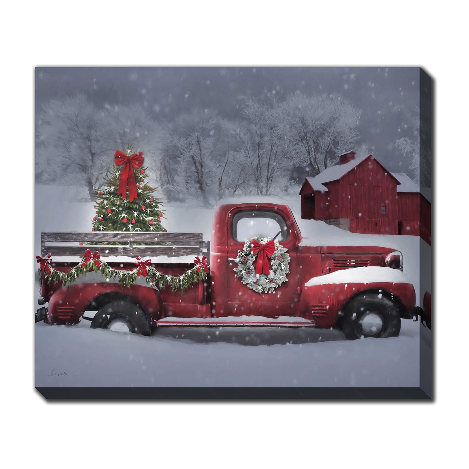 Streamline Art Ready For Christmas Light-Up Canvas Art