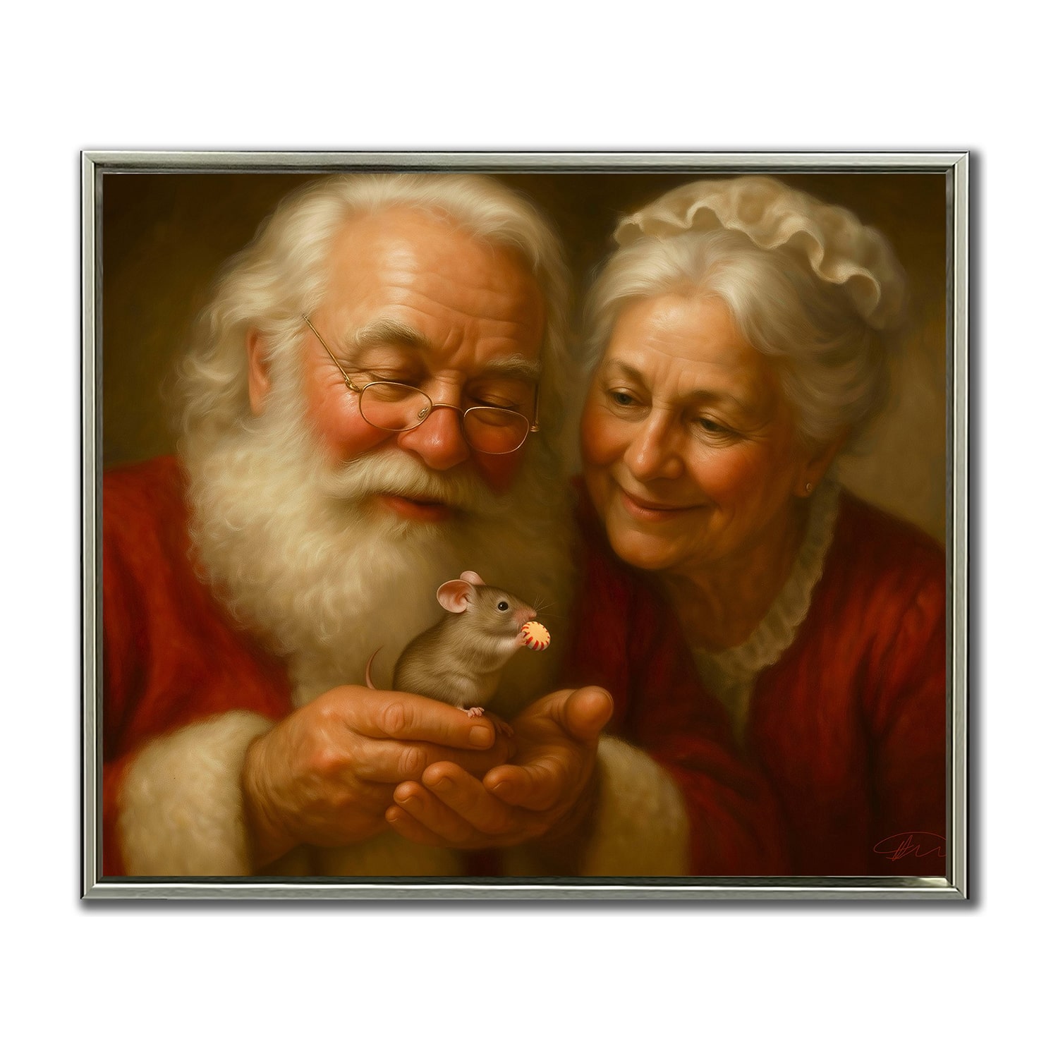 Streamline Art Santa'S Little Helper Embellished Canvas Art
