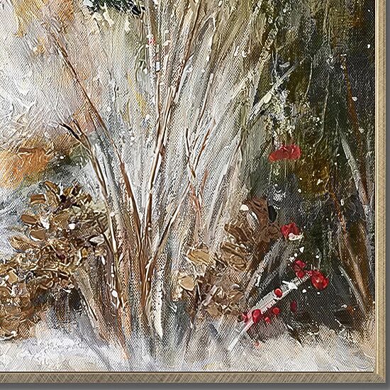 Streamline Art Beneath The Woodland Tree Embellished Canvas Art
