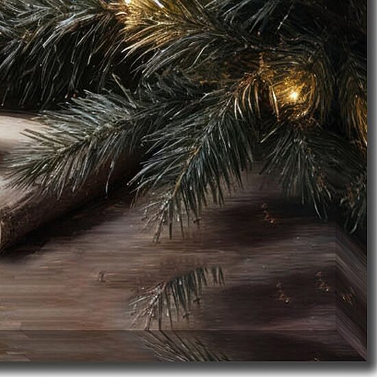 Streamline Art Books And Candles Embellished Canvas Art