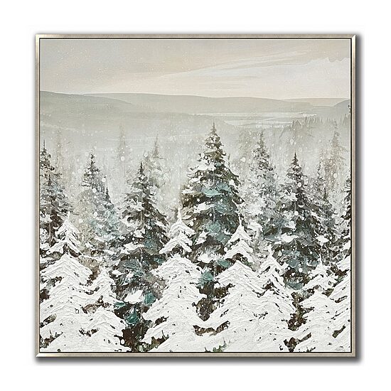 Streamline Art Evergreen Silence Embellished Canvas Art