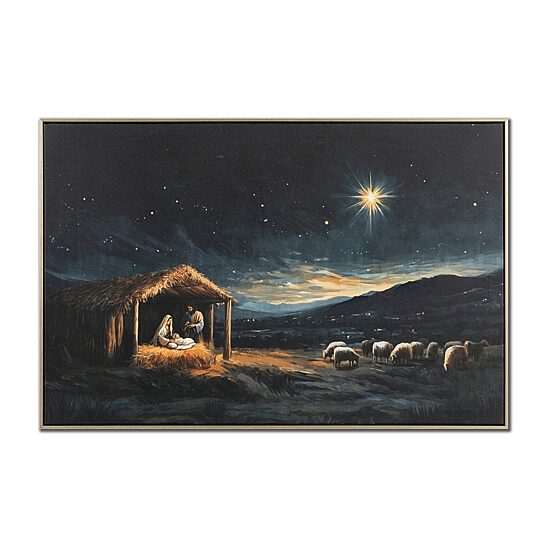 Streamline Art O Holy Night Embellished Canvas Art