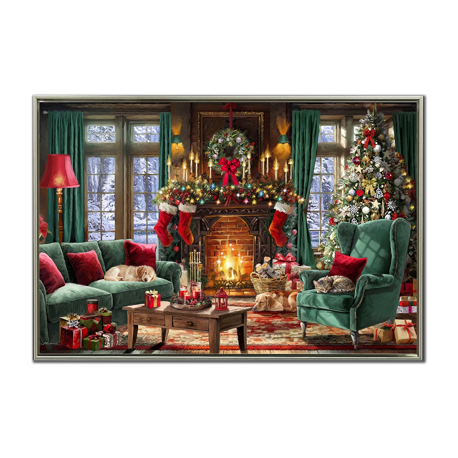 Streamline Art Have A Cozy Christmas Embellished Canvas Art