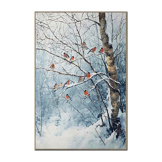 Streamline Art Winter’S Choir Embellished Canvas Art
