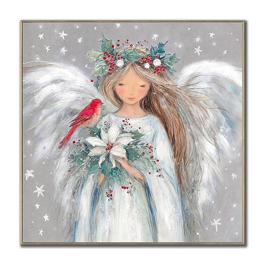 Streamline Art Angel'S Wish Embellished Canvas Art