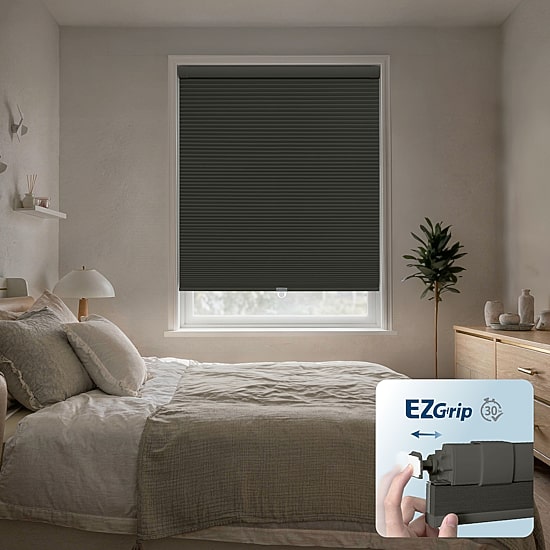 Ez Grip No Tool Cut-To-Width Cordless Blackout Cellular Shade