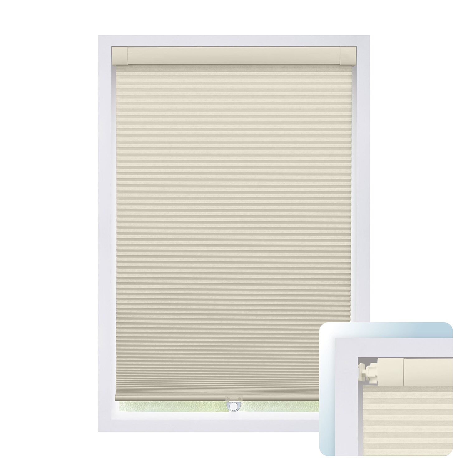 Ez Grip No Tool Cut-To-Width Cordless Blackout Cellular Shade