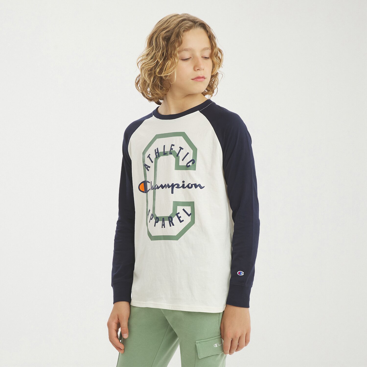 Champion Big Kid Boys Crew Neck Short Sleeve Classic Fit Graphic T-Shirt