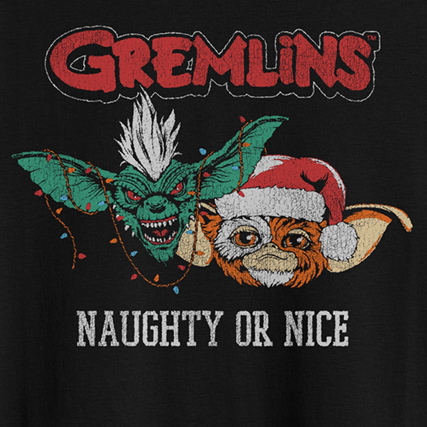 Mens Crew Neck Short Sleeve Classic Fit Gremlins Big and Tall Graphic T-Shirt