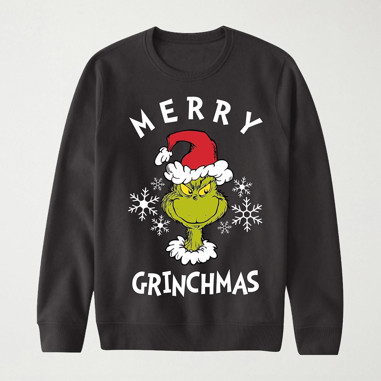 Novelty Mens Crew Neck Long Sleeve Dr. Seuss Sweatshirt