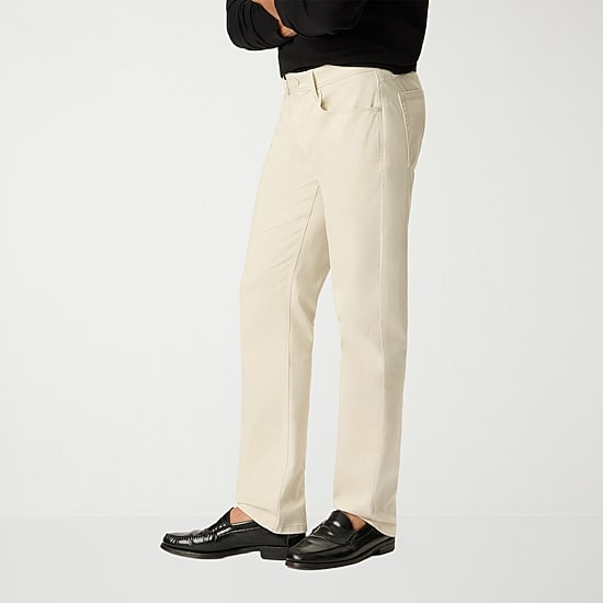 Dockers Ultra Soft Sueded 5 Pocket Mens Straight Fit Flat Front Pant