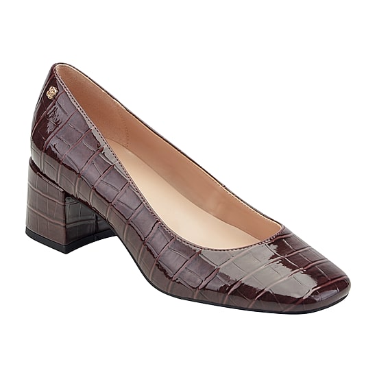 BANDOLINO Caser Womens Square Closed Toe Block Heel Pumps