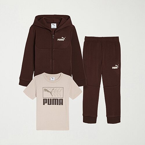 Puma Big Kid Boys Fleece 3-pc. Pant Set In Brown
