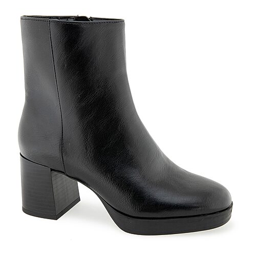 Kensie Womens Tonya Stacked Heel Booties In Black