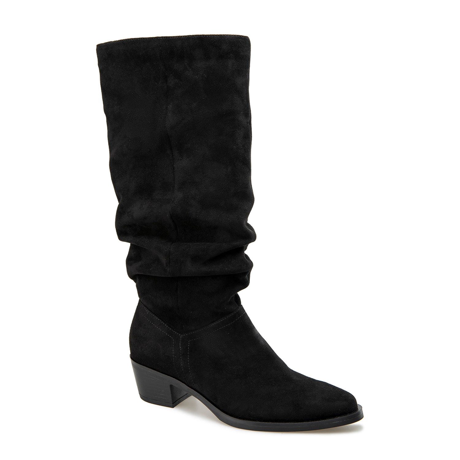 Kensie Womens Enzo Block Heel Slouch Boots