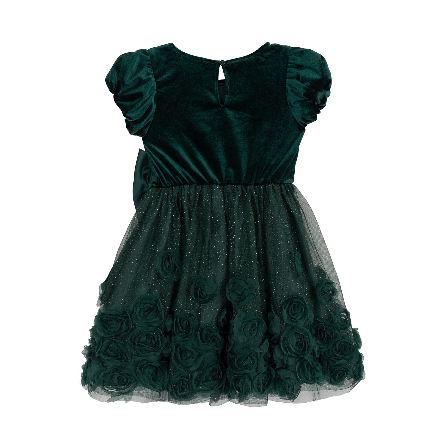Rare Editions Big Kid Girls Puffed Short Sleeve Fit + Flare Dress