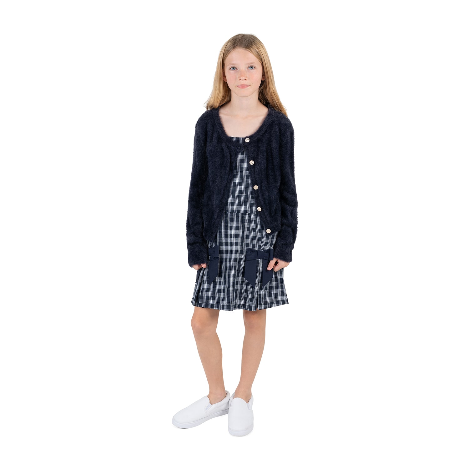 Rare Editions Big Kid Girls Plaid 2-pc. Dress Set