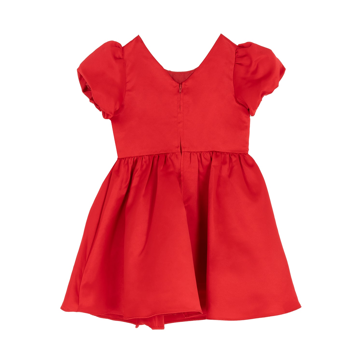 Rare Editions Toddler Girls Short Sleeve Satin A-Line Dress