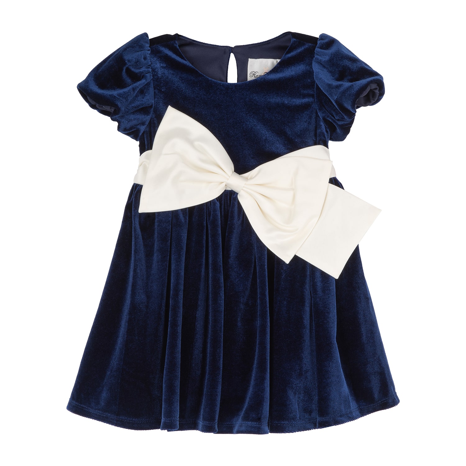 Rare Editions Toddler Girls Short Sleeve Velvet A-Line Dress
