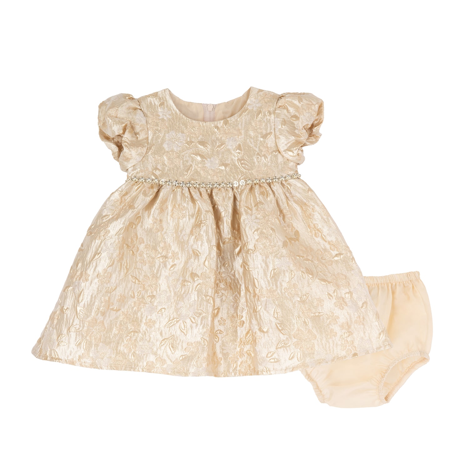 Rare Editions Baby Girls 2-pc. Puffed Short Sleeve A-Line Dress