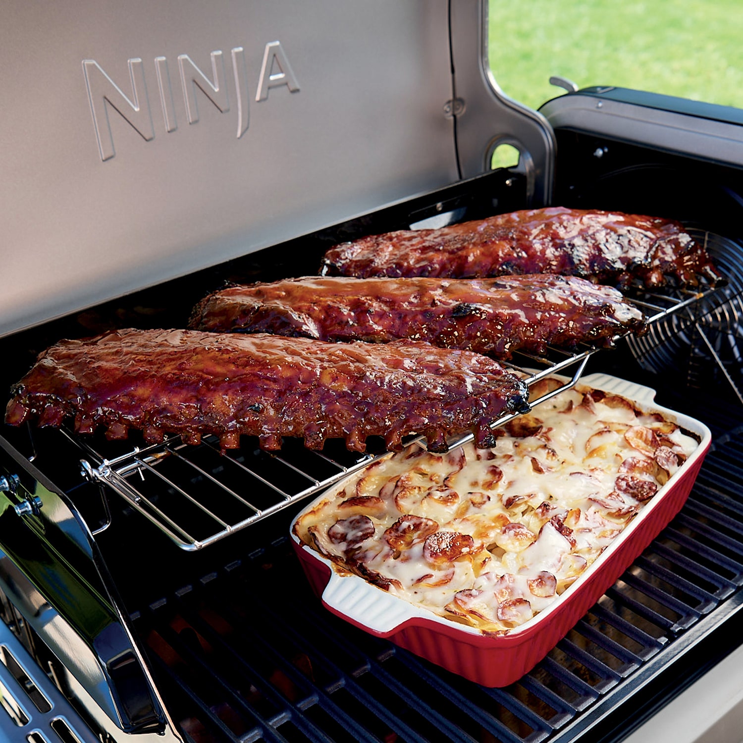 Ninja Flex Flame Upgrades Expandable Grill Basket