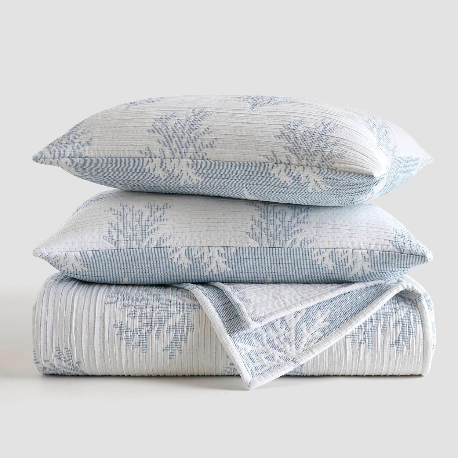 Harbor House Mia Coral Reversible Jacquard 3-pc. Easy Care Quilt Set
