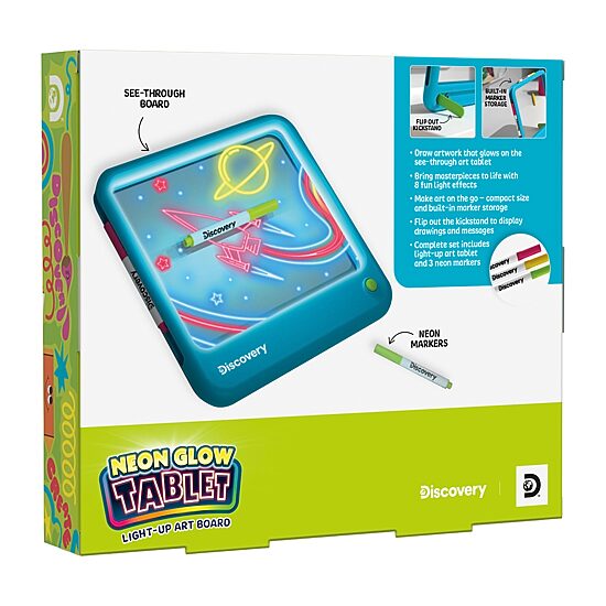 Discovery Kids Neon Glow Tablet 4-pc. Drawing Kit
