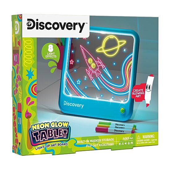 Discovery Kids Neon Glow Tablet 4-pc. Drawing Kit