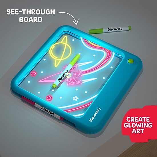 Discovery Kids Neon Glow Tablet 4-pc. Drawing Kit