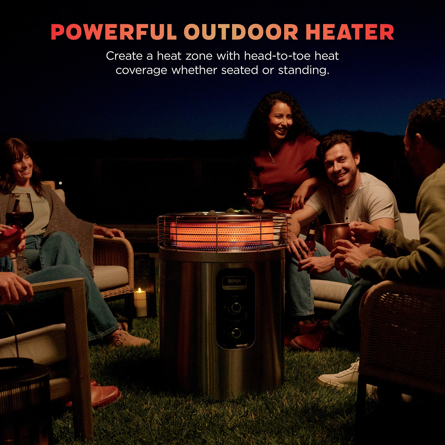 Ninja Fireside360 Outdoor, Silver Charcoal Grill