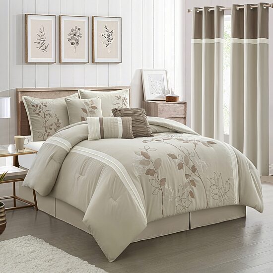 Stratford Park Anissa 9-pc. Easy Care Comforter Set